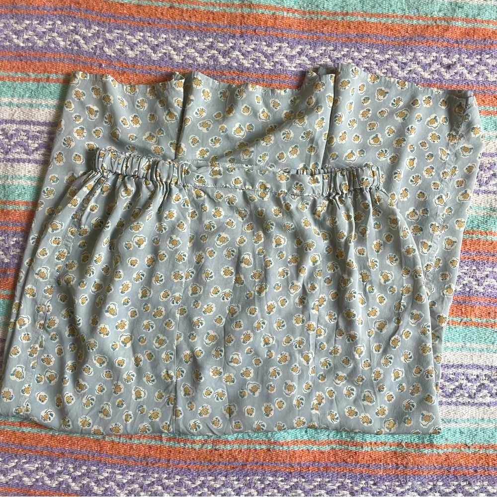 Flax Unique Floral Printed Sheer Maxi Skirt Large 12 14 Prairie